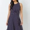 Roman Navy Blue Petite Spot Print Fit & Flare Dress 1 Roman Navy Blue Petite Spot Print Fit & Flare Dress -Roman Sales Shop unnamed file 1952