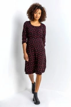 Roman Black Square Neck Floral Swing Dress 19 Roman Black Square Neck Floral Swing Dress -Roman Sales Shop unnamed file 196