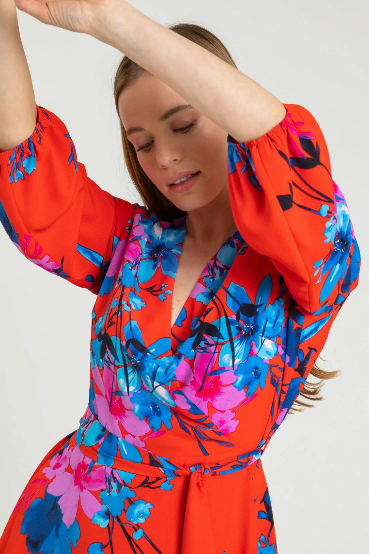 Roman Red Petite Floral Fit & Flare Dress 6 Roman Red Petite Floral Fit & Flare Dress - Image 4