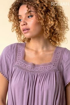 Roman Purple Frill Detail Smock Dress -Roman Sales Shop unnamed file 200