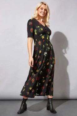 Roman Black Midi Floral Tea Dress 11 Roman Black Midi Floral Tea Dress -Roman Sales Shop unnamed file 2005