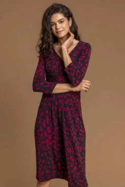 Roman Red Animal Print Fit And Flare Dress 14 Roman Red Animal Print Fit And Flare Dress -Roman Sales Shop unnamed file 2036