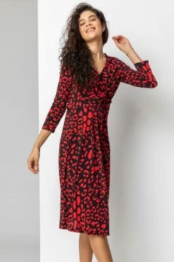 Roman Red Animal Print Fit And Flare Dress 15 Roman Red Animal Print Fit And Flare Dress -Roman Sales Shop unnamed file 2037