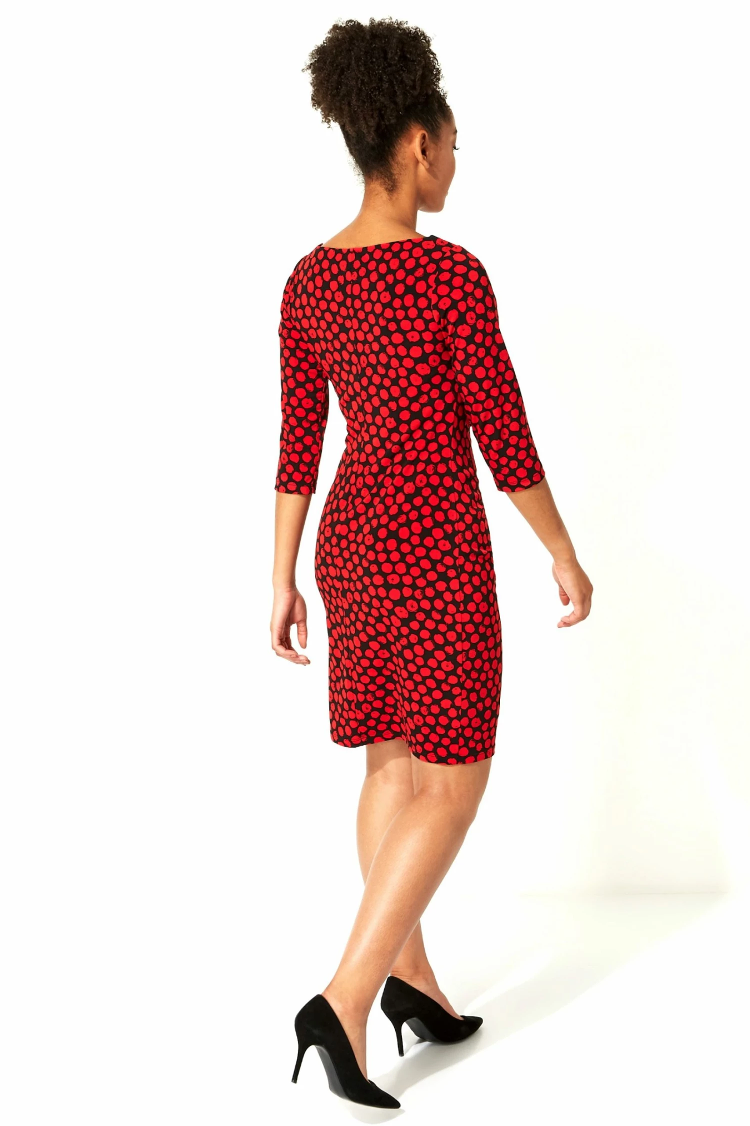 Roman Red Spot Twist Waist Dress 4 Roman Red Spot Twist Waist Dress - Image 2