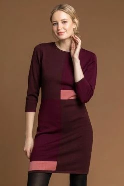 Roman Red Colour Block Knitted Dress 14 Roman Red Colour Block Knitted Dress -Roman Sales Shop unnamed file 2102