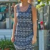 Roman Navy Aztec Print Slouch Pocket Cocoon Dress 2 Roman Navy Aztec Print Slouch Pocket Cocoon Dress -Roman Sales Shop unnamed file 2120