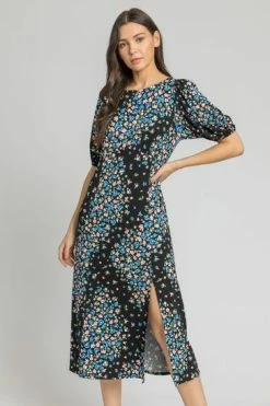 Roman Red Floral Print Empire Midi Dress 15 Roman Red Floral Print Empire Midi Dress -Roman Sales Shop unnamed file 2131