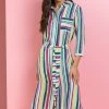 Roman Green Stripe Print Belted Shirt Dress 1 Roman Green Stripe Print Belted Shirt Dress -Roman Sales Shop unnamed file 2160