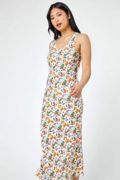 Roman White Multi Petite Floral Print Maxi Dress 11 Roman White Multi Petite Floral Print Maxi Dress -Roman Sales Shop unnamed file 2175