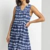 Roman Blue Tie Dye Print Crinkle Swing Dress 1 Roman Blue Tie Dye Print Crinkle Swing Dress -Roman Sales Shop unnamed file 2244