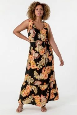 Roman Paisley Print Curve Maxi Dress 11 Roman Paisley Print Curve Maxi Dress -Roman Sales Shop unnamed file 2259