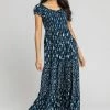 Roman Blue Aztec Tie Detail Tiered Maxi Dress 1 Roman Blue Aztec Tie Detail Tiered Maxi Dress -Roman Sales Shop unnamed file 2278