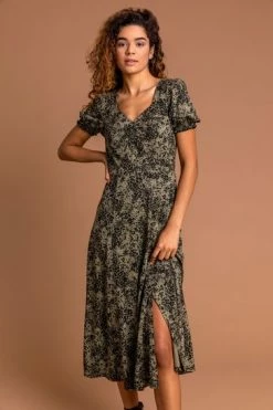 Roman Red Ditsy Floral Jersey Midi Dress -Roman Sales Shop unnamed file 2299