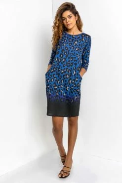 Roman Blue Animal Print Slouch Dress 11 Roman Blue Animal Print Slouch Dress -Roman Sales Shop unnamed file 2354