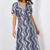 Roman Blue Swirl Print Fit & Flare Midi Dress 1 Roman Blue Swirl Print Fit & Flare Midi Dress -Roman Sales Shop unnamed file 2377