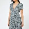 Roman Blue Petite Geo Print Jersey V Neck Wrap Dress 2 Roman Blue Petite Geo Print Jersey V Neck Wrap Dress -Roman Sales Shop unnamed file 2387
