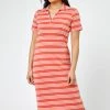 Roman Pink Petite Stripe Print Polo Shirt Dress 2 Roman Pink Petite Stripe Print Polo Shirt Dress -Roman Sales Shop unnamed file 2392
