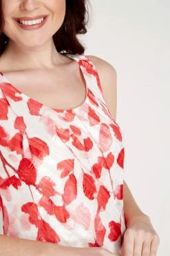 Roman Red Poppy Print Bias Cut Midi Dress 10 Roman Red Poppy Print Bias Cut Midi Dress -Roman Sales Shop unnamed file 2410