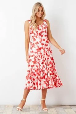 Roman Red Poppy Print Bias Cut Midi Dress 11 Roman Red Poppy Print Bias Cut Midi Dress -Roman Sales Shop unnamed file 2411