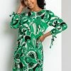 Roman Green Petite Paisley Print Tie Detail Shift Dress -Roman Sales Shop unnamed file 2421