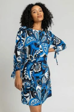 Roman Green Petite Paisley Print Tie Detail Shift Dress 13 Roman Green Petite Paisley Print Tie Detail Shift Dress -Roman Sales Shop unnamed file 2426