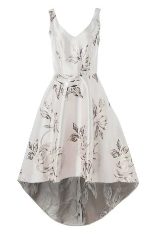 Roman Red Jacquard Rose Gown Dress 7 Roman Red Jacquard Rose Gown Dress - Image 5