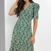 Roman Blue Floral Puff Sleeve Wrap Dress 1 Roman Blue Floral Puff Sleeve Wrap Dress -Roman Sales Shop unnamed file 2465