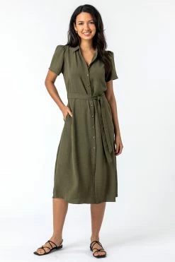 Roman Khaki Belted Pocket Detail Shirt Dress 9 Roman Khaki Belted Pocket Detail Shirt Dress -Roman Sales Shop unnamed file 2566