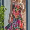 Roman Black Tropical Print Panel Dress 2 Roman Black Tropical Print Panel Dress -Roman Sales Shop unnamed file 2611