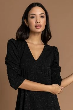 Roman Black Glitter Split Detail Midi Dress 12 Roman Black Glitter Split Detail Midi Dress -Roman Sales Shop unnamed file 2625