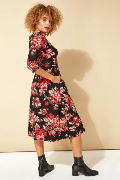 Roman Red Originals Floral Print Pocket Detail Midi Dress -Roman Sales Shop unnamed file 2639