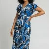 Roman Blue Petite Paisley Print Tie Waist Maxi Dress 2 Roman Blue Petite Paisley Print Tie Waist Maxi Dress -Roman Sales Shop unnamed file 2659