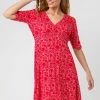 Roman Red Floral Print Buttoned Tea Dress 2 Roman Red Floral Print Buttoned Tea Dress -Roman Sales Shop unnamed file 2677