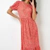 Roman Red Ditsy Animal Frill Hem Midi Dress 1 Roman Red Ditsy Animal Frill Hem Midi Dress -Roman Sales Shop unnamed file 2729