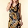 Roman Black Paisley Border Print Shift Dress 2 Roman Black Paisley Border Print Shift Dress -Roman Sales Shop unnamed file 2735