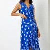 Roman Blue Polka Dot Frill Detail Wrap Dress 1 Roman Blue Polka Dot Frill Detail Wrap Dress -Roman Sales Shop unnamed file 2761