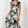 Roman Black Tropical Print Hanky Hem Maxi Dress 2 Roman Black Tropical Print Hanky Hem Maxi Dress -Roman Sales Shop unnamed file 2788