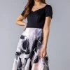Roman Black Floral Print Fit & Flare Dress 1 Roman Black Floral Print Fit & Flare Dress -Roman Sales Shop unnamed file 2819