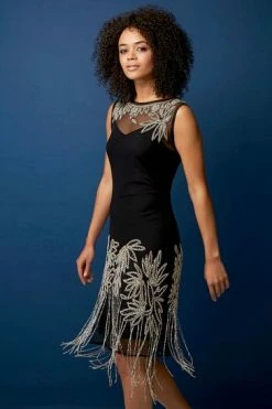 Roman Navy/Blue Skater Midi Dress -Roman Sales Shop unnamed file 282