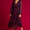 Roman Purple Floral Print Chiffon Midi Dress 2 Roman Purple Floral Print Chiffon Midi Dress -Roman Sales Shop unnamed file 2844