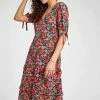 Roman Red Petite Ditsy Floral Tiered Dress -Roman Sales Shop unnamed file 2905