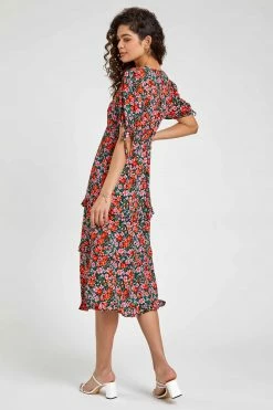 Roman Red Petite Ditsy Floral Tiered Dress 8 Roman Red Petite Ditsy Floral Tiered Dress -Roman Sales Shop unnamed file 2906