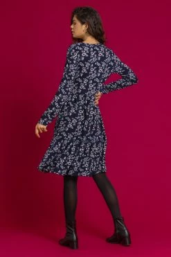 Roman Blue Floral Print Tiered Dress 9 Roman Blue Floral Print Tiered Dress -Roman Sales Shop unnamed file 2964