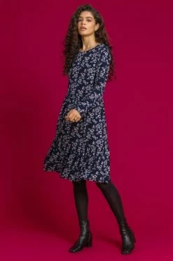 Roman Blue Floral Print Tiered Dress 11 Roman Blue Floral Print Tiered Dress -Roman Sales Shop unnamed file 2966