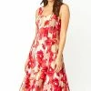 Roman Red Floral Printed Panel Dress -Roman Sales Shop unnamed file 299