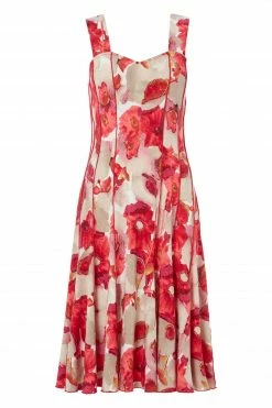Roman Red Floral Printed Panel Dress 10 Roman Red Floral Printed Panel Dress -Roman Sales Shop unnamed file 302