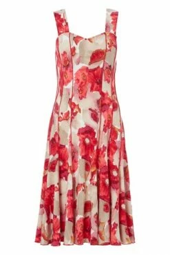 Roman Red Floral Printed Panel Dress 11 Roman Red Floral Printed Panel Dress -Roman Sales Shop unnamed file 303
