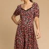 Roman Red Floral Print Lace Neck Tea Dress 1 Roman Red Floral Print Lace Neck Tea Dress -Roman Sales Shop unnamed file 3088