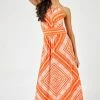 Roman Orange Boho Print Halterneck Maxi Dress 2 Roman Orange Boho Print Halterneck Maxi Dress -Roman Sales Shop unnamed file 3093