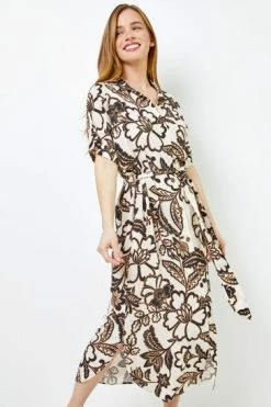 Roman Black Petite Floral Print Shirt Dress 13 Roman Black Petite Floral Print Shirt Dress -Roman Sales Shop unnamed file 3104